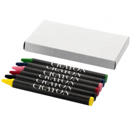 Set Creioane Colorate din ceara 6-piece Bullet