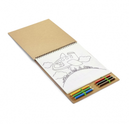 Carte de Colorat + 6 Creioane 