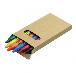 Set de 6 Creioane Colorate din ceara