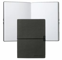 Notebook A6 Storyline Dark Grey HUGO BOSS