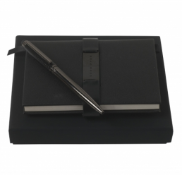 Set cu Notebook A6 Binder si Pix cu Touch Classic Pad HUGO BOSS